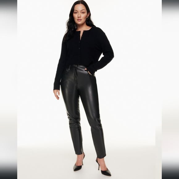 00 Babaton Melina Faux Leather pant - Picture 3 of 6